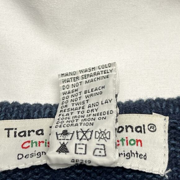 Vintage Tiara International Christmas Collection Sweater Vest Size Large Snowman - Picture 5 of 7